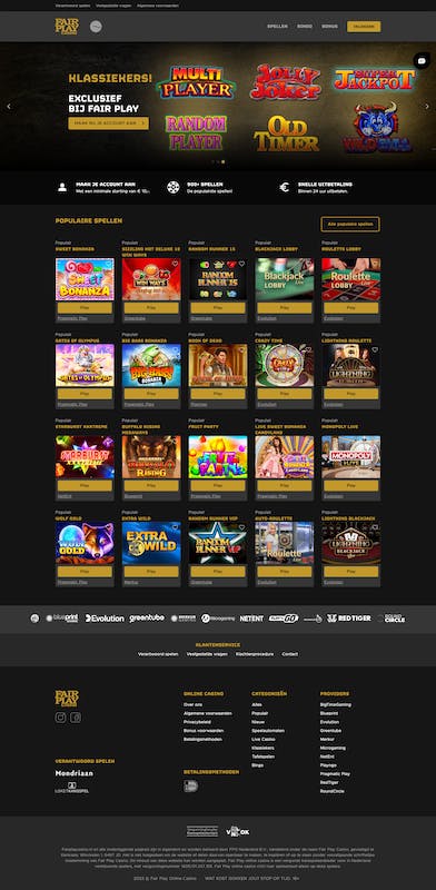 FairPlay online casino ideal